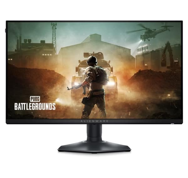 Lcd monitor, Dell, aw2523hf (24.5", gaming, panel ips, 1920x1080, 16:9, 255hz, matte, 1 ms, swivel, pivot, height adjustable) Sort