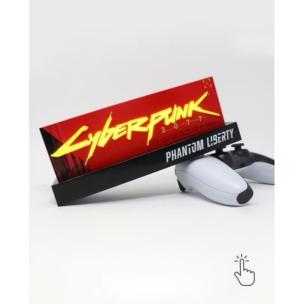 Cyberpunk Wireless Neon Night Light Phantom Liberty Edition Uppladdningsbar NEAMEDIA ICONS Multicolor