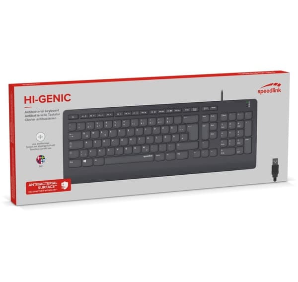 Speedlink-näppäimistö Hi-Genic Nordic (SL-640009-BK-NC)