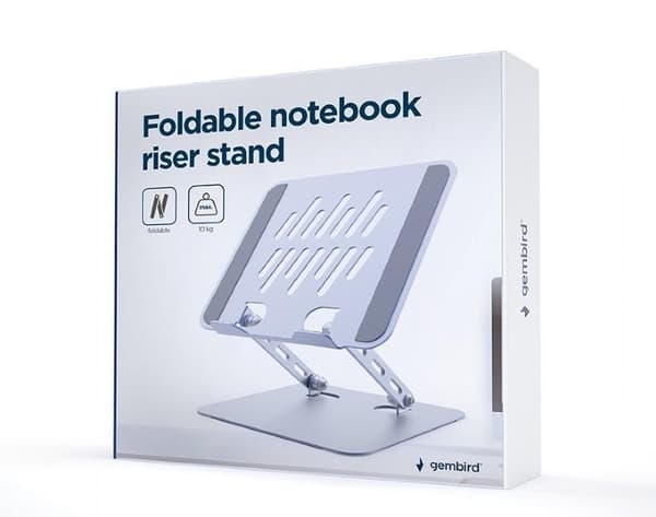 Nb ACC riser stand foldbar/space grey nbs-d1-04, Gembird