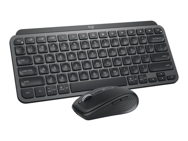 Näppäimistö + hiiri mx näppäimet mini/de black 920-011054, Logitech