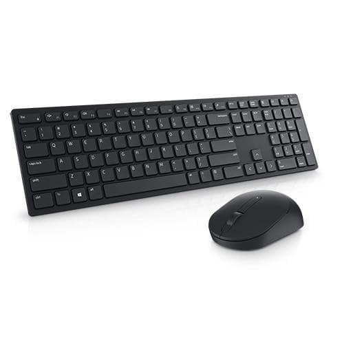 Tastatur + mus wrl km5221w/eller 580-akey, Dell Hvid