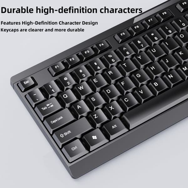 AOC kablet USB-tastatur og mussæt KM160 - Universal til stationære og bærbare computere