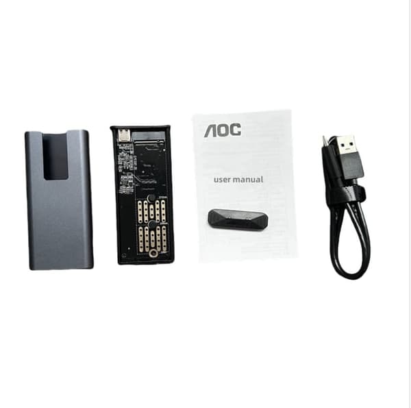 AOC M-100 SSD-kabinet - højhastigheds USB 3.2 mobilt harddiskkabinet
