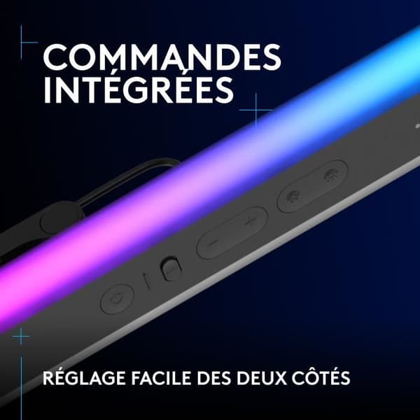 Ringljus Logitech G Litra Beam LX dubbel premium RGB LED streaming accentljus med TrueSoft, LIGHTSYNC, Bluetooth