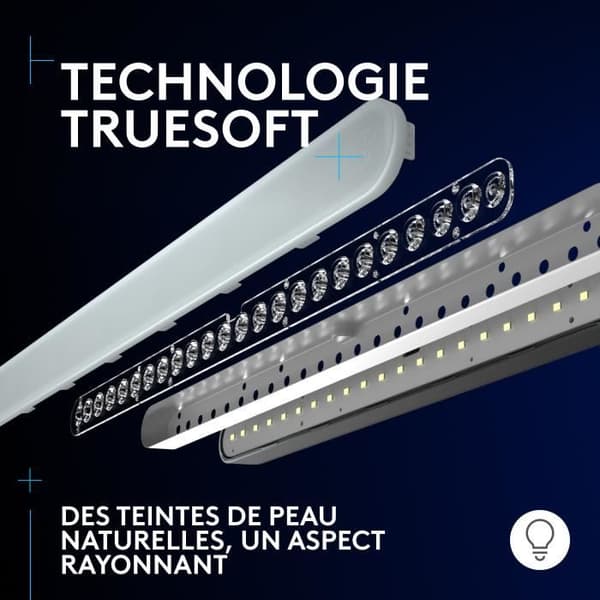 Ringljus Logitech G Litra Beam LX dubbel premium RGB LED streaming accentljus med TrueSoft, LIGHTSYNC, Bluetooth