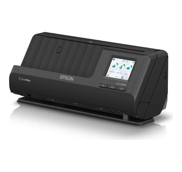 Epson, Kompakt netværksscanner, ES-C380W Sort
