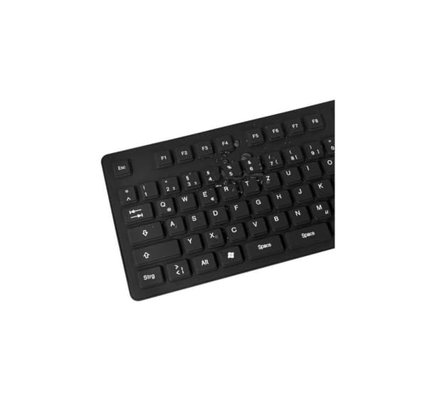 Logilink, Fleksibelt tastatur, Fleksibelt vandtæt tastatur USB + PS/2, ID0019A