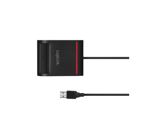 Logilink, kortläsare, USB 2.0 kortläsare, för smart ID, CR0047