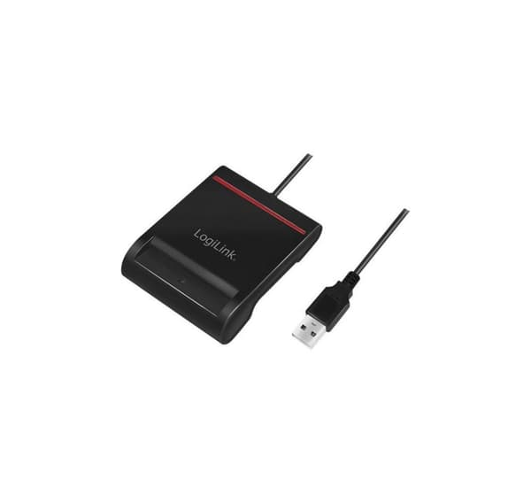 Logilink, kortläsare, USB 2.0 kortläsare, för smart ID, CR0047