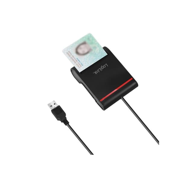 Logilink, kortläsare, USB 2.0 kortläsare, för smart ID, CR0047