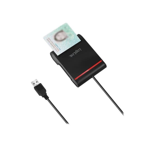 Logilink, kortläsare, USB 2.0 kortläsare, för smart ID, CR0047