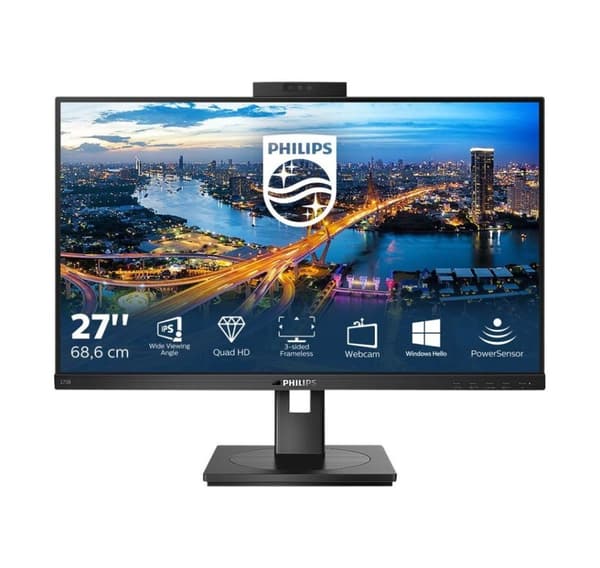 Philips, LCD-skärm med Windows Hello-webbkamera, 275B1H/00