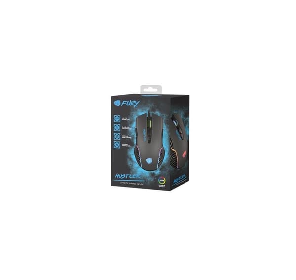 Fury, Wired, Gaming Mouse, Fury Hustler
