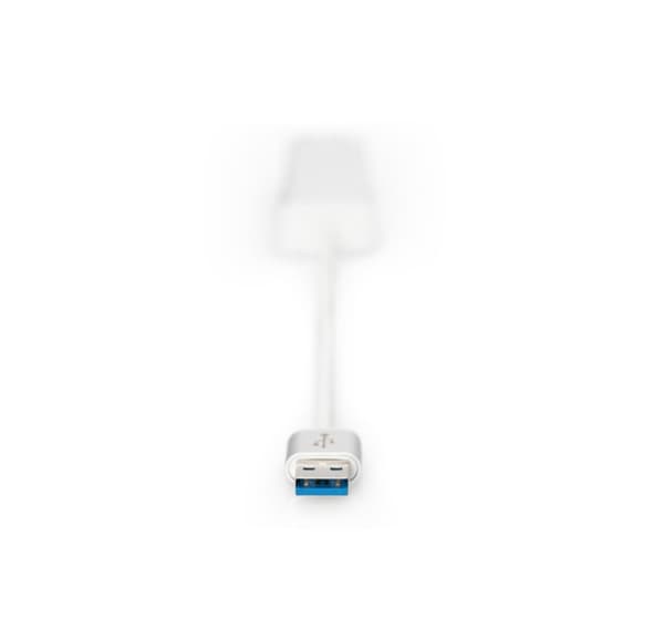 Digitus, USB Hub, 3-ports USB Hub och Gigabit LAN-adapter, DA-70250-1