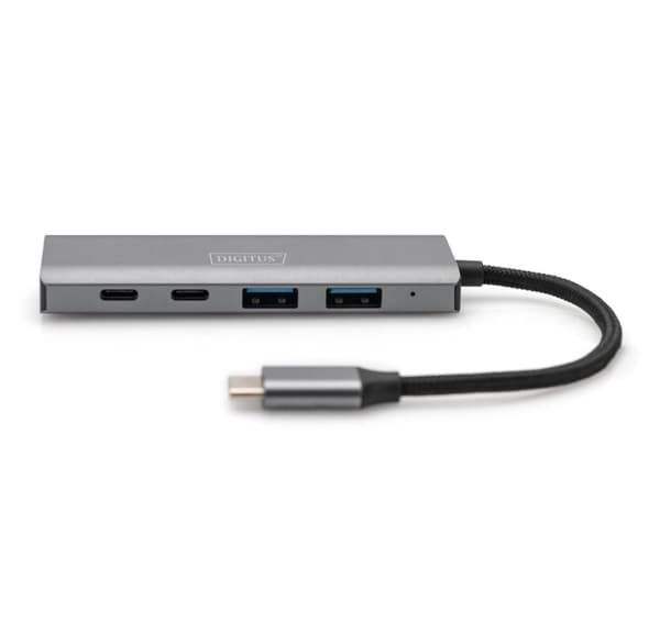 Digitus, USB-C Hub, USB-C 4 Port HUB 2x USB-A + 2x USB-C Gen2, DA-70245