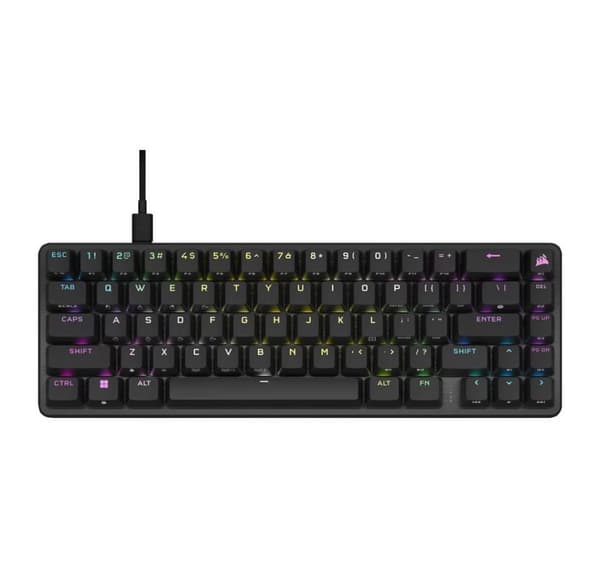 Corsair, optiskt-mekaniskt speltangentbord, tangentbord, K65 PRO MINI RGB Svart