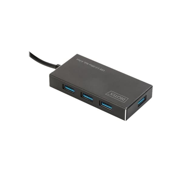 Digitus, USB 3.0 Hub, USB 3.0 Hub, 4-portar Inkl. 5V/2A strömförsörjning, DA-70240-1