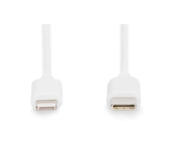 Digitus, USB-C til Lightning, Lightning til USB-C data-/ladekabel, DB-600109-020-W