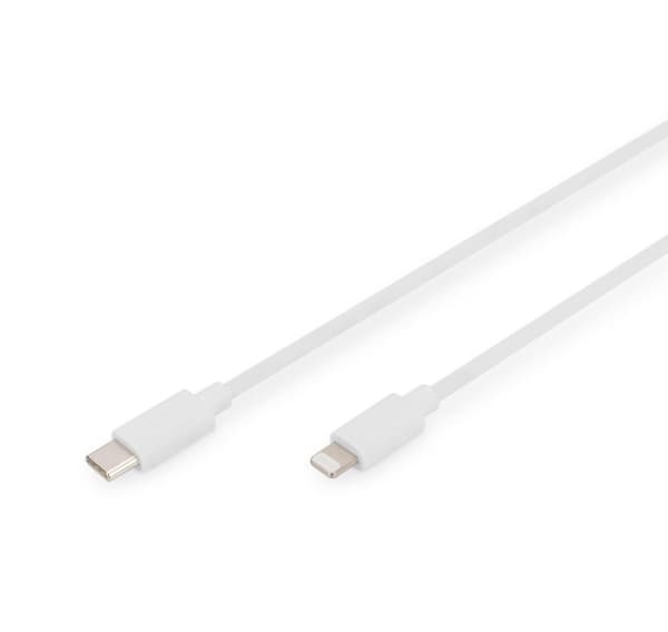Digitus, USB-C til Lightning, Lightning til USB-C data-/ladekabel, DB-600109-020-W
