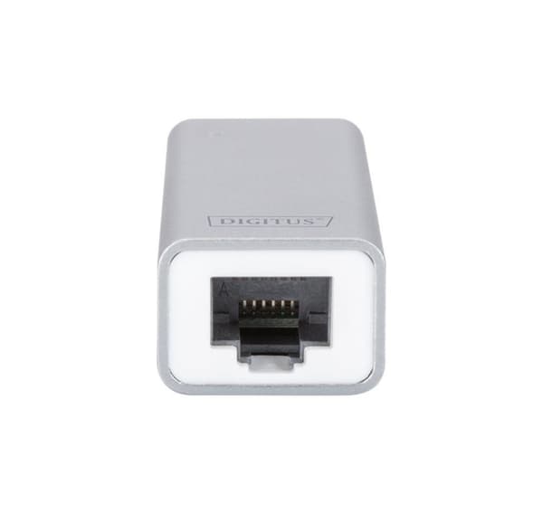 Digitus, USB Type-C til RJ45, USB Type C 3.0 Gigabit Ethernet-adapter 10/100/1000 Mbps, DN-3024