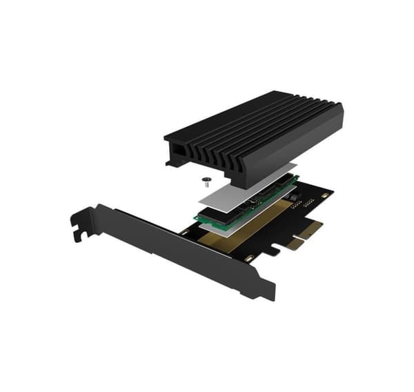 Raidsonic, ICY BOX, PCIe-kort med M.2 M-Key-sokkel for én M.2 NVMe SSD
