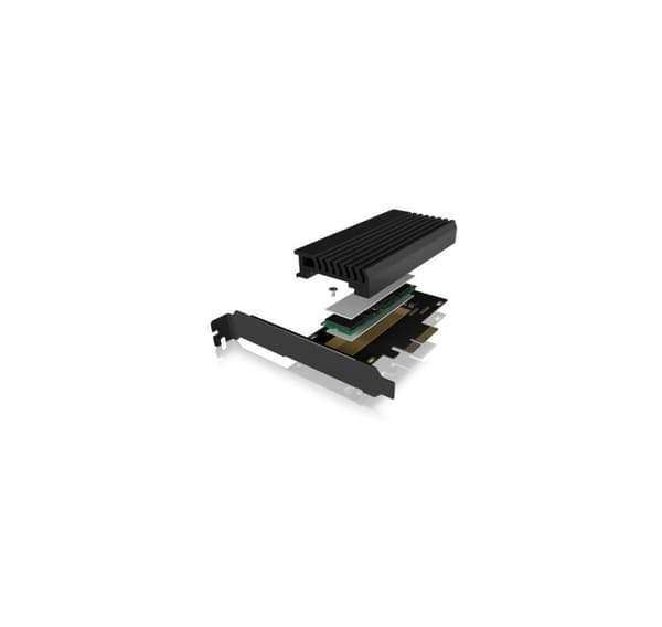 Raidsonic, ICY BOX, PCIe-kort med M.2 M-Key-sokkel for én M.2 NVMe SSD