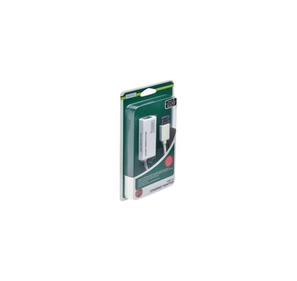 Digitus, verkkosovitin, USB 3.0 - Gigabit Ethernet -sovitin USB-A-uros, 10/100/1000 Mbps, DN-3023