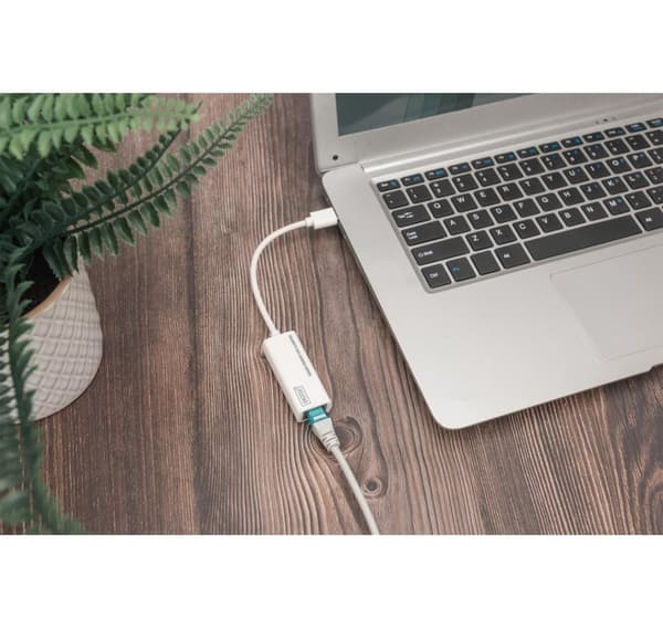Digitus, verkkosovitin, USB 3.0 - Gigabit Ethernet -sovitin USB-A-uros, 10/100/1000 Mbps, DN-3023