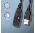 Miniatyrbild 3 av 6: AXAGON, Active extension USB 3.2 Gen 1, 10 m, ADR-310