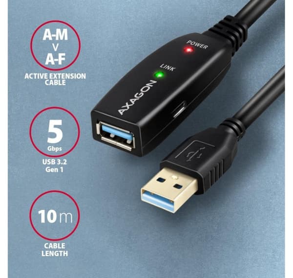 AXAGON, Active extension USB 3.2 Gen 1, 10 m, ADR-310