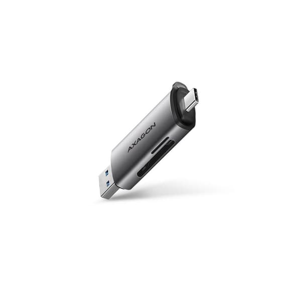 AXAGON, Mobil USB 3.2 Gen 1 kortlæser med USB-C og USB-A stik, CRE-SAC