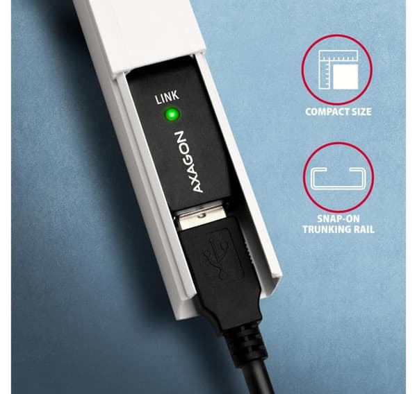 AXAGON, USB Type-A - USB Type-A, USB-toistinkaapeli, ADR-210