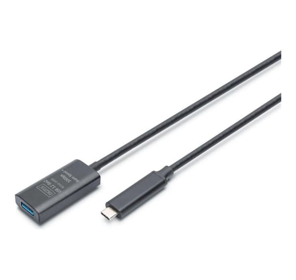 Digitus, USB-C till USB-A, Active USB 3.2 Gen2 10G förlängningskabel, DA-73113