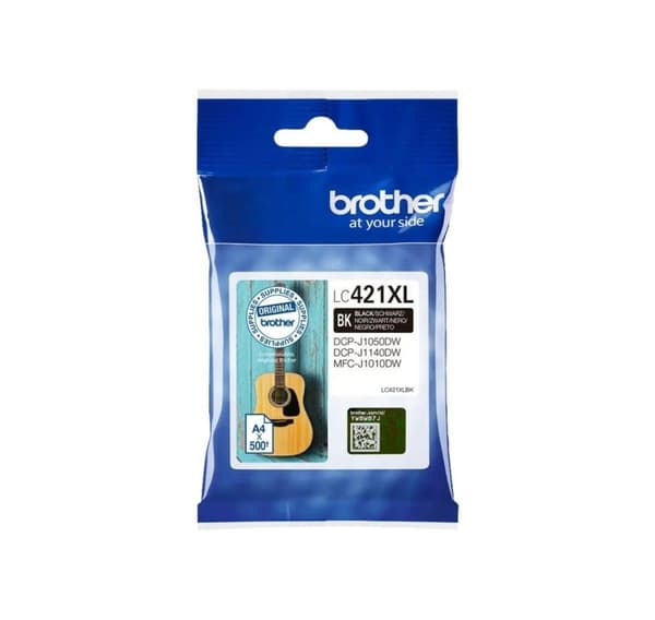 Brother, Brother LC421XLBK - High Yield - svart - original - blekkpatron, Brother LC, LC421XLBK