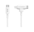 Miniatyrbillede 1 af 3: Hyper, HyperJuice Silikone USB-C til USB-C og Lightning Hybrid 60W kabel