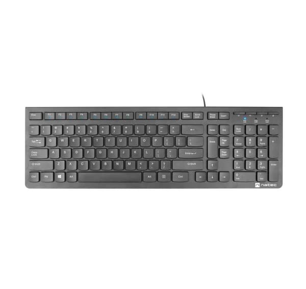 Natec, Standard, Näppäimistö, Discus 2 Slim musta