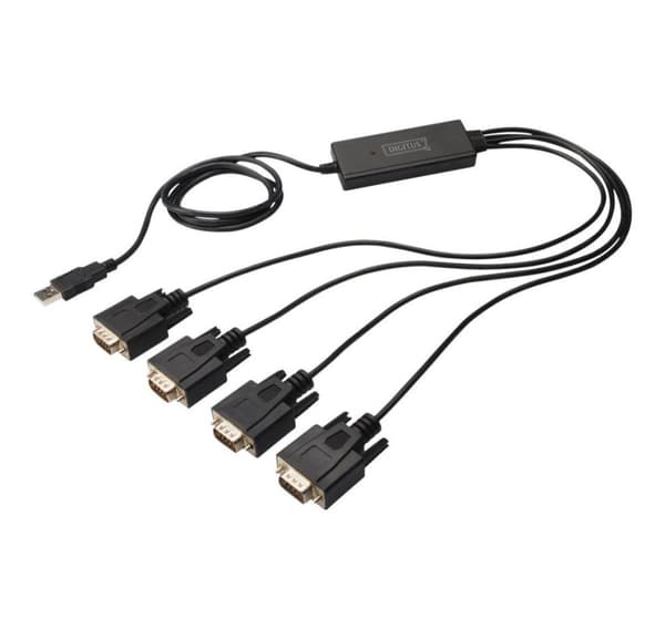 Digitus, USB til seriel adapter, USB 2.0 til 4xRS232 kabel, DA-70159