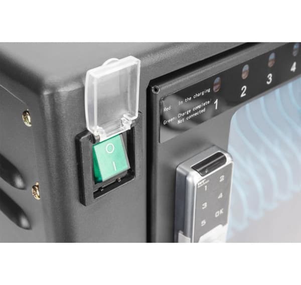 Digitus, DN-45007 Laddningsvagn för 16 bärbara datorer/surfplattor upp till 14 tum, USB-C