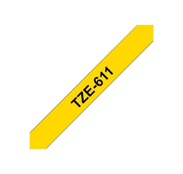 Brother, TZe-611 lamineret tape