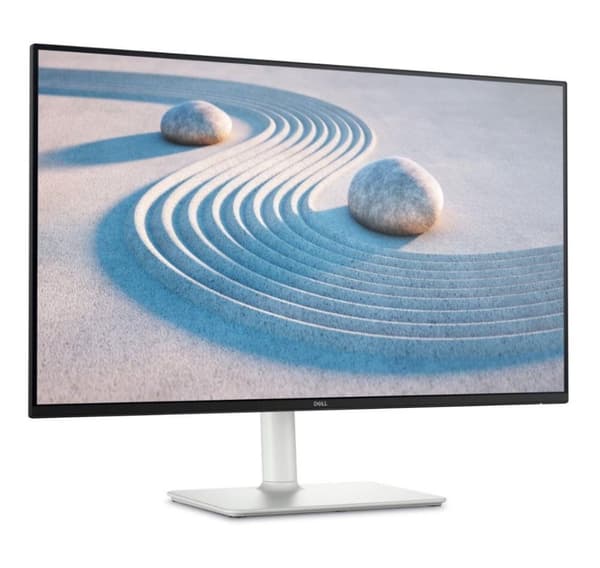 LCD-skærm, Dell, s2725ds (27", business, panel ips, 2560x1440, 16:9, 100hz, mat, 8 ms, højttalere, drejelig, pivot) Sort, Sølv