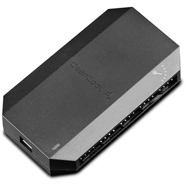 DEEPCOOL - FH-10 Hub för fläktar - HUB 4 speldar / 3pins fläktar - 10portar - DP-F10PWM-HUB