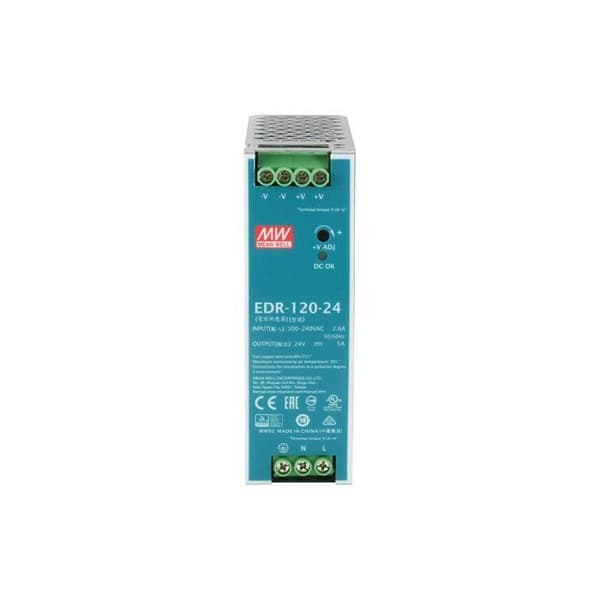 LevelOne Ind. Pow-2441 24 VDC 120 W DIN-skena strömbrytare - 59904207