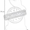 Miniatyrbild 2 av 2: Vit lysande vit kanin färgförändring LED 70cm Vit
