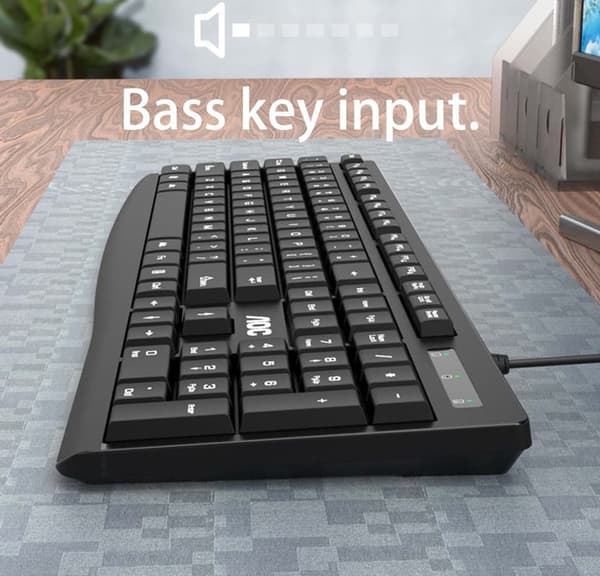 AOC KM151 trådbundet tangentbord och musuppsättning spel kontor hem USB stationär bärbar dator tangentbord och musuppsättning