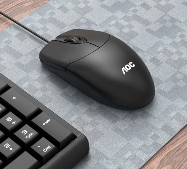 AOC KM151 trådbundet tangentbord och musuppsättning spel kontor hem USB stationär bärbar dator tangentbord och musuppsättning
