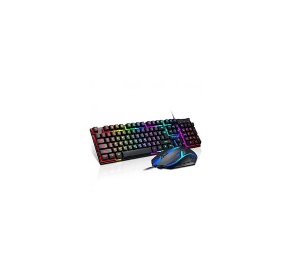 PC-tastatur, TF200 LED Gaming-tastatur (EN) + mus, T-Wolf