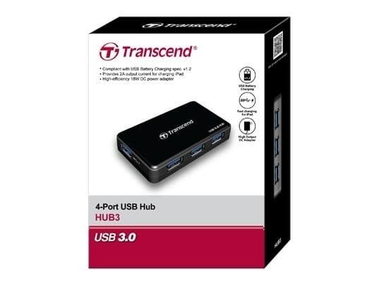 I/o-hub USB3 4port/ts-hub3k, Transcend