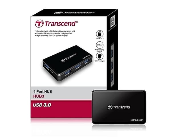 I/o-hub USB3 4port/ts-hub3k, Transcend