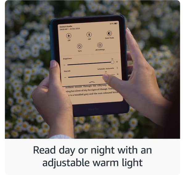 Amazon Kindle Paperwhite 2024 12th Gen 16GB, roosa/metallinen vadelma